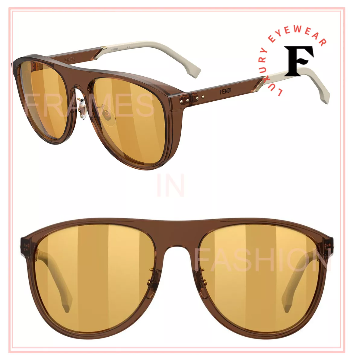 Fendi Motif Shield Sunglasses