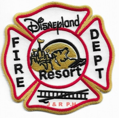 Disneyland Resorts  Fire Dept., CA  (4'' x 4'' size) fire patch