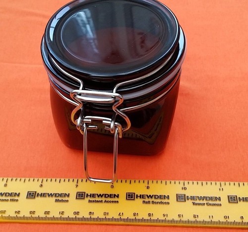 40 - 350ml Airtight plastic strong clip top kilner type storage jar/container - Picture 4 of 4