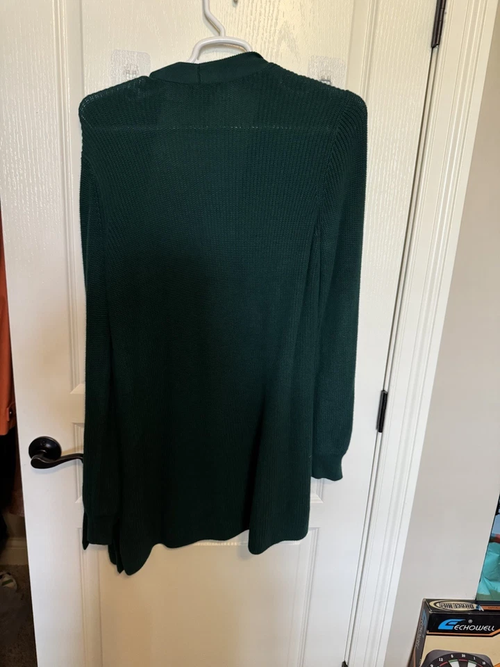 Suéter Cárdigan Alfani Mujer Plus 2X Verde Brillante NAVIDAD ST. PAT Foto 4 de 4