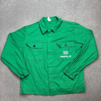 Französische Jacke Erwachsene Medium Grün VINTAGE Arbeitskleidung Hausarbeit ...