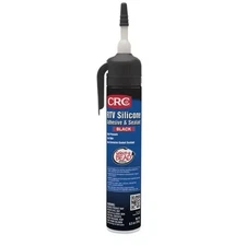 CRC 1004799 Elastic Sealant: 8 oz Tube Black RTV Silicone - 12 Pack