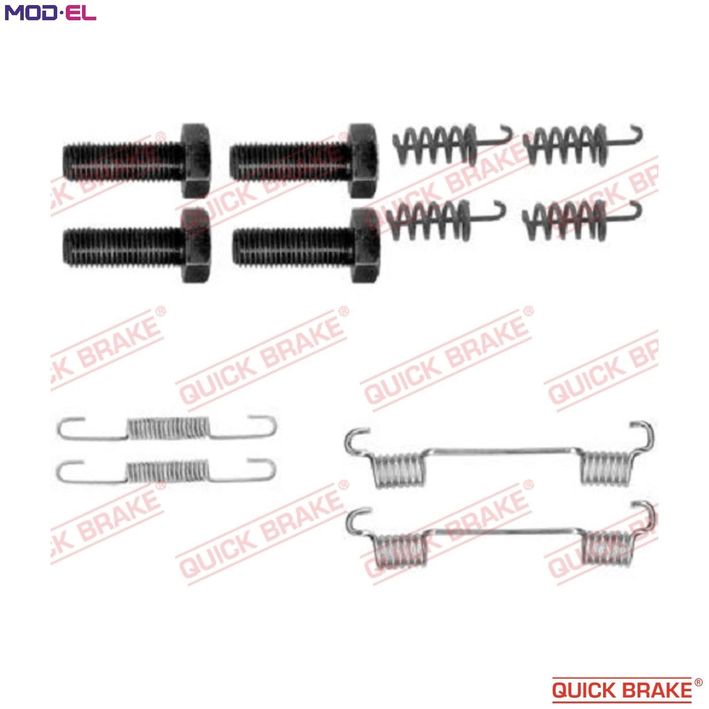 ACCESSORY KIT PARKING BRAKE SHOES 105-0865 FOR MERCEDES-BENZ M272.944 3.0L 6cyl