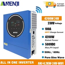 4200w 24V Solar Hybrid Inverter Off-Grid AC230Vac 100 MPPT 500V Controller Inver