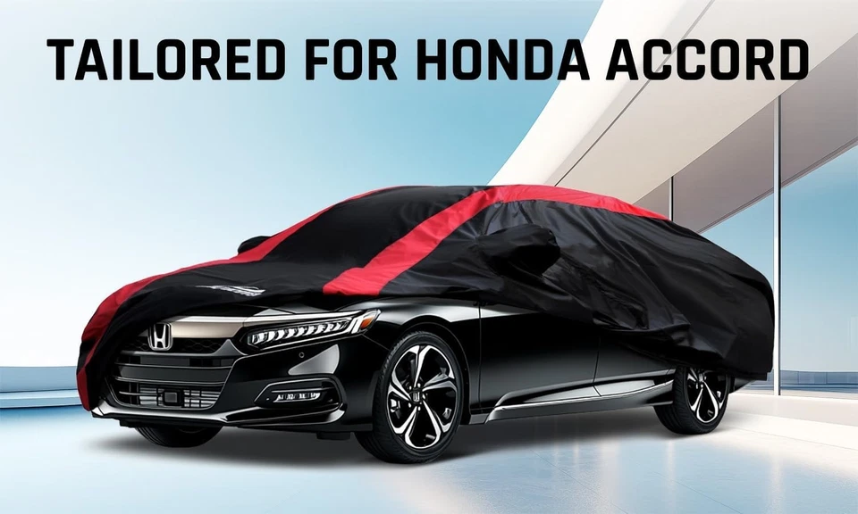 Fit For Honda Accord 1998–2025 Waterproof Car Cover All Weather with Door Zipper Foto 2 de 4