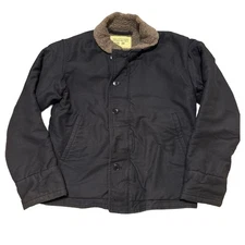 BUZZ RICKSON’S N-1 Deck Jacket 38 USN Stencil Navy M13805 TALON Zip F/S