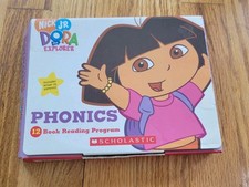 Dora the Explorer Phonics Boxed Set, 12 Book Reading Set W 10 Bonus Go Diego Go