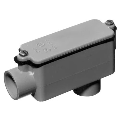 1/2 In. Sch. 40 and 80 Electrical PVC Type-Lb Conduit Body (E986D-20-HD)