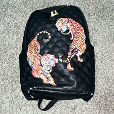 Sprayground Limited Edition Black Quilted Tig...