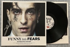 DAMIANO DAVID MANESKIN SIGNED “FUNNY LITTLE FEARS” VINYL LP AUTOGRAPHED JSA COA