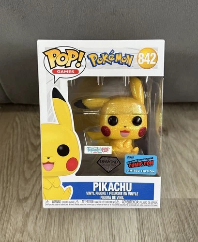 Funko Pop! Pokemon Pikachu Diamond #842 2021 NYCC Exclusive Official Sticker