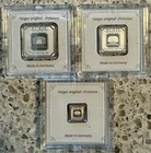 New ListingGeiger LOT!  1~10 gram Geiger 1~5 gram 1 Gram 999 Silver Bar In Square Assay