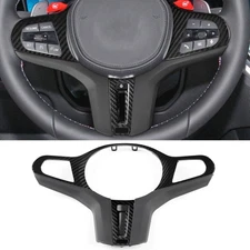 1xReal Carbon Fiber Steering Wheel Cover For BMW X3M X4M X5M X6M F95 F96 F97 F98
