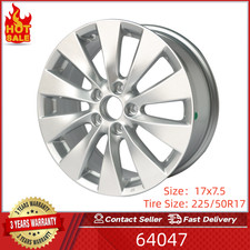 17 17x7.5 Oem Design Wheel For 2013 2014 2015 Honda Accord Silver Factory Rim