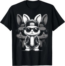 Easter Day Boys Bunny face Sunglasses Easter Day T-Shirt Size L & XL T-Shirt