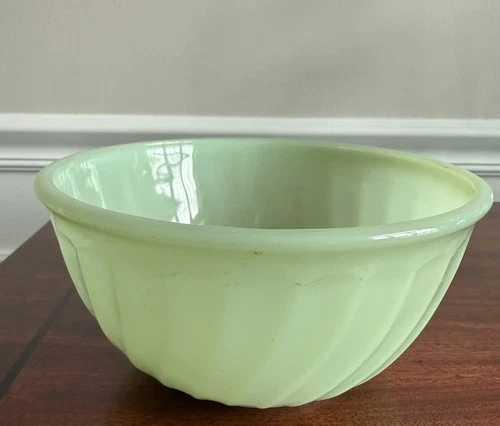 Fire King Jadeite 7" Swirl Mixing Bowl Jadite Green Glass Vintage