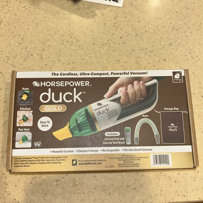 #ad Horsepower Duck Vacuum Gold Edition With Upgraded Battery AS SEEN ON TV $49.99