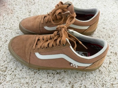 Vans Skate Old Skool Light Brown Gum Canvas Suede Men s Size 9.5 Shoes