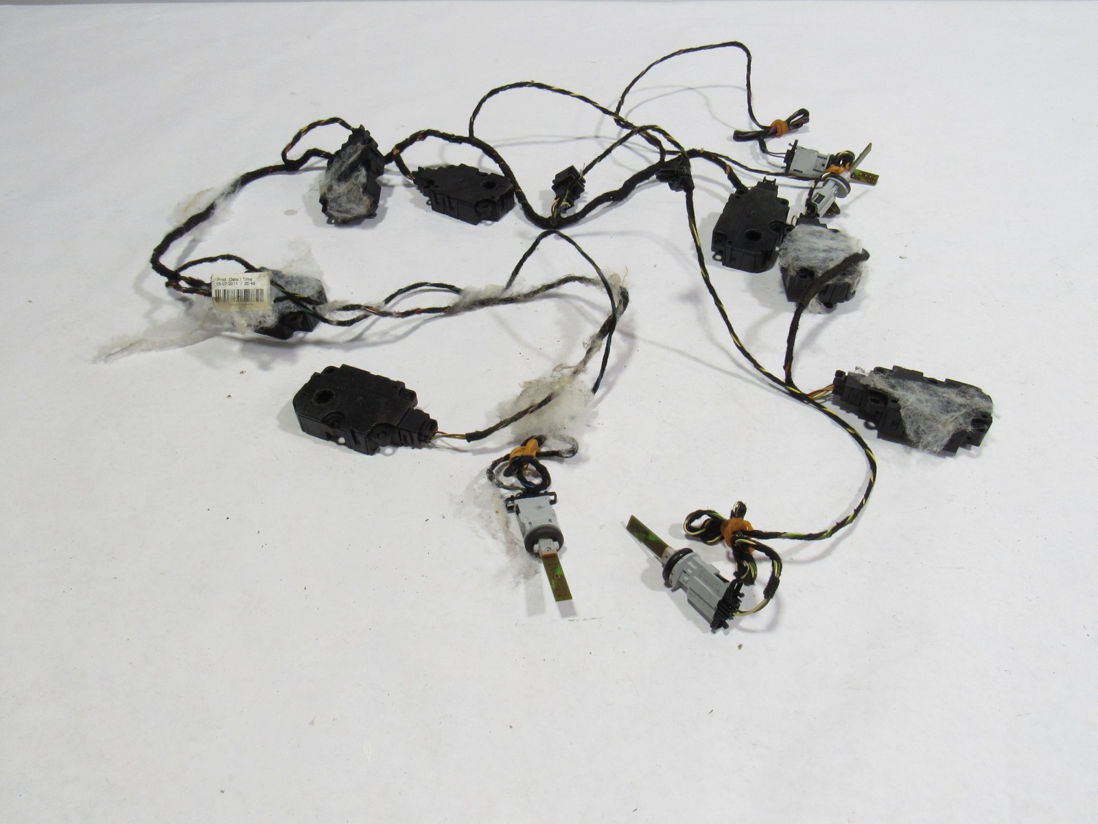 10-20 Bentley Mulsanne 2012 Rear Heater Flap Actuator Motor Wire Harness Set @1