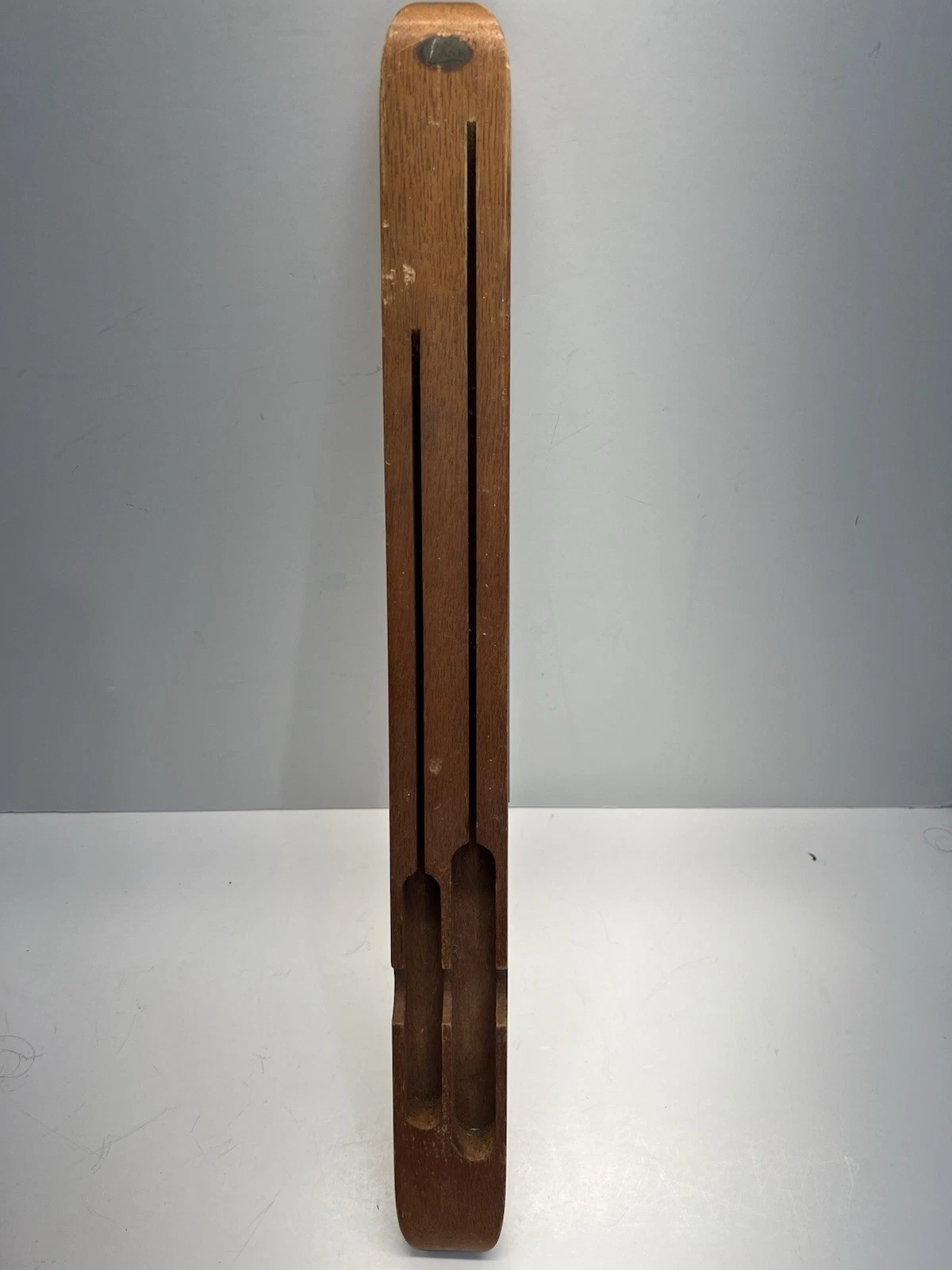 Vintage Case Hardwood 2- Kitchen Knife Holder With Sharpener