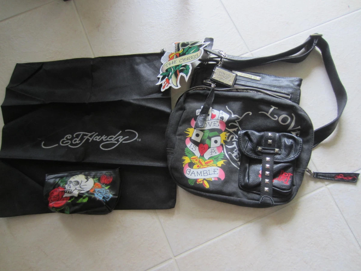 Ed Hardy Canvas Exterior Crossbody Bags & Handbags for Women for