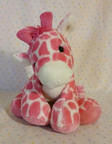 Fiesta Comfies Rosa Jirafa Suave Flojo Animal de Peluche Bolsa de Frijoles Juguete de Peluche 8” - Imagen 4 de 8