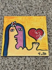 Jose Rodriguez Fuster Original Tile Painting Cuban Ceramic Artist Signed 8x8