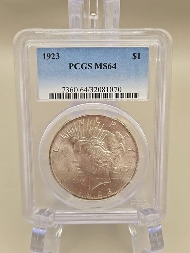 1923 Peace Silver Dollar $1 - PCGS MS64