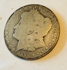 1892  O Morgan Silver Dollar