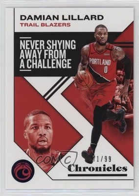 2019-20 Panini Chronicles Blue 71/99 Damian Lillard #22 0q3