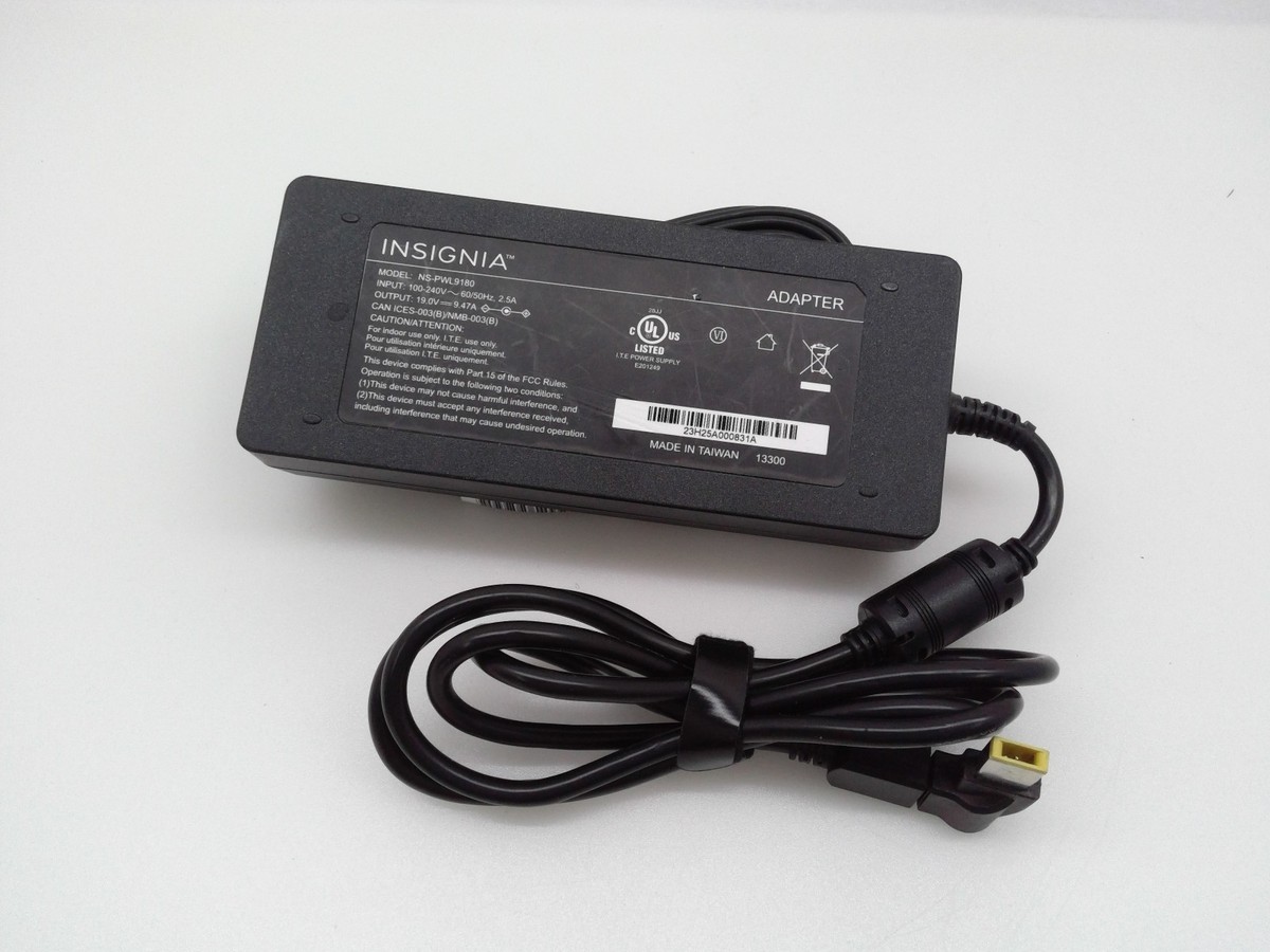OEM Insignia 180W NS-PWL9180 AC Adapter 19V 9.47A Slim Square Tip