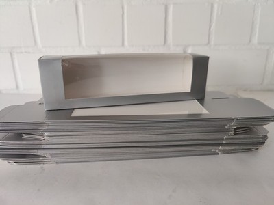 **  100 x Leerkartons / Umkartons  silber für AWM Werbemodelle in PC **  Ohne Nr