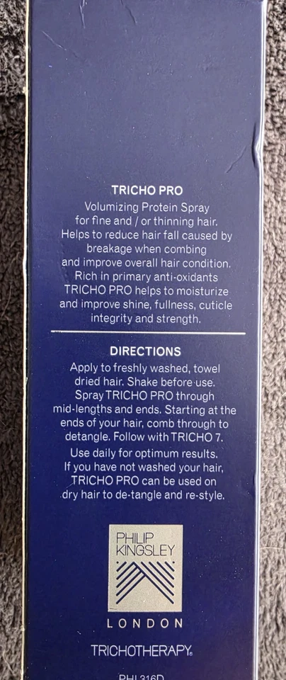 Spray Proteico Voluminizador Phillip Kingsley Tricho Pro Trichotherapy Foto 4 de 4