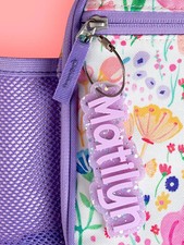 Personalized Glitter Name Keychain Custom Backpack Tag School Gift