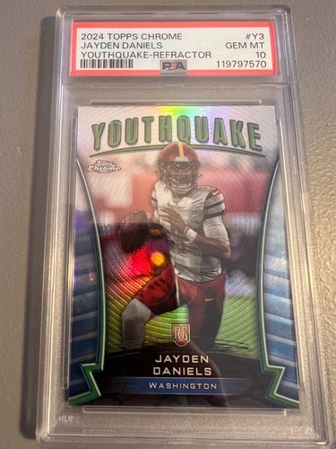 2024 Topps Chrome - Jayden Daniels - Rookie Youthquake Refractor #Y-3 - PSA 10