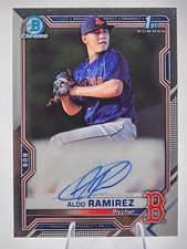 2021 Bowman Chrome Aldo Ramirez 1st Prospect On Card Auto Boston Red Sox