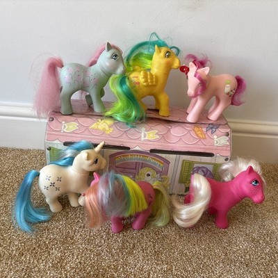 80er Jahre My little Pony Generation 1 Sammlung & Stalltragetasche