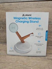 Atomi Magnetic Wireless Charging Stand Qi Charger 5-Device Power Station NEW