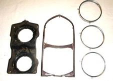 1967 67 Cadillac DeVille Right Front Fender Extension & Head Light Mount