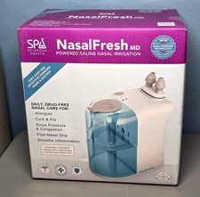 NASALFRESH MD Dual Powered Nasal Sinus Irrigation System Rinse Wash w/30 Packet