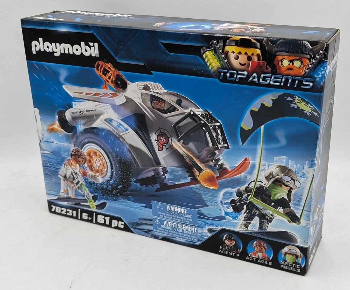 PLAYMOBIL 70231 Spy Team Schneegleiter Top Agents Agent Agilw Arctic Rebeels NEU