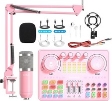 Podcast Equipment Bundle Audio Interface XLR Mic Voice Changer