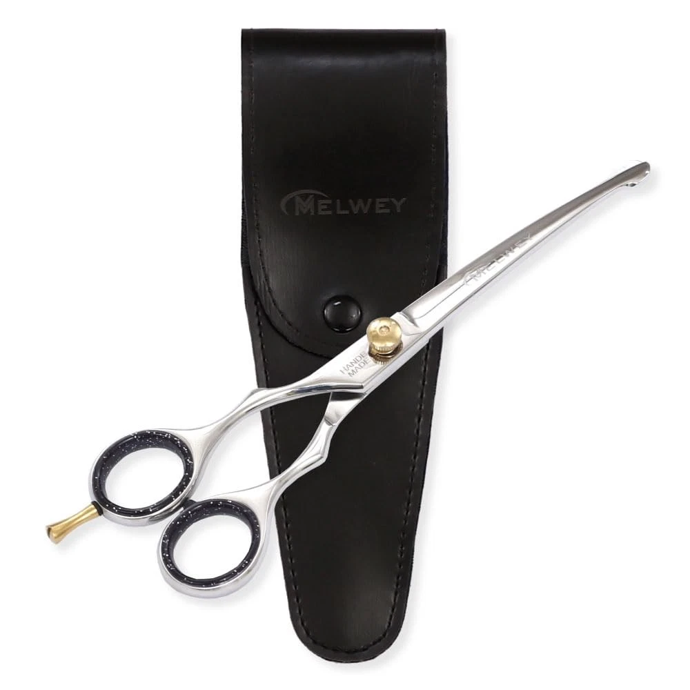 Left-Handed Pet Grooming Scissors Set -Curved Shears for Dogs Cats - Precisio...
