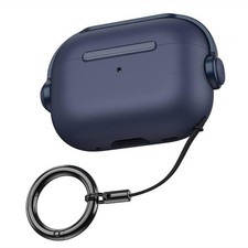 Custodia TPU Protettiva Blu per AirPods Pro 3 con Clip per Cordino