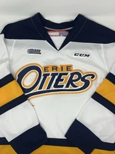 Erie Otters CCM CHL White Embroidered Hockey Jersey (S)