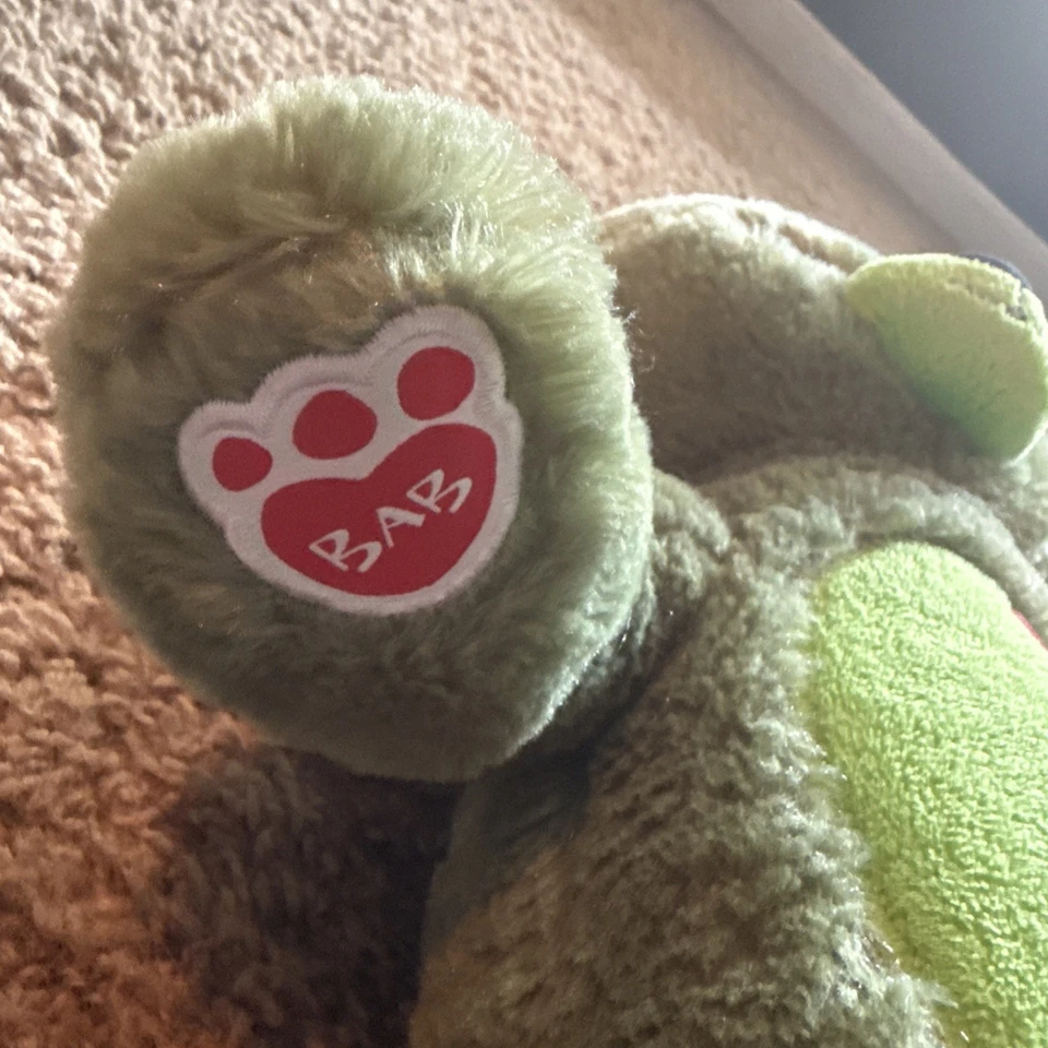 Build a Bear 僵尸熊 绿色 毛绒 万圣节 25 周年 — 第 3/4 张图片