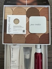 Jane Iredale PR Set: PurePressed Foundation in Golden Glow, Primer, Handi Brush