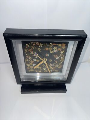 Vintage Kansai Urushi CLOCK Black Laquer 18wx21h (301) | eBay