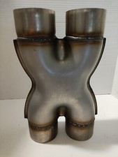 Universal Dual 3 Inout Crossover X Pipe Exhaust Tip 12 Length Stainless Steel Universal Dual 3 Inout Crossover X Pipe Exhaust Tip 12 Length Stainless Steel
