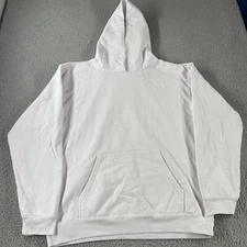 Talentless Hoodie Adult 2XL White Cotton Heavy Weight Pullover Sweatshirt